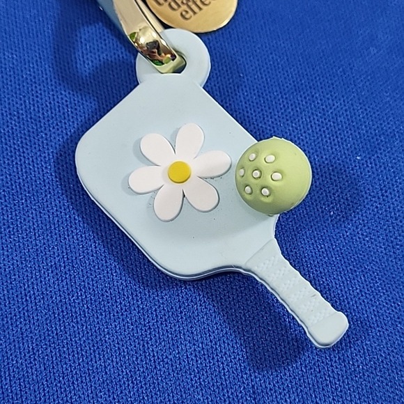 Darling Effect Pickleball Keychain Powder Blue Paddle Racket - Picture 2 of 4